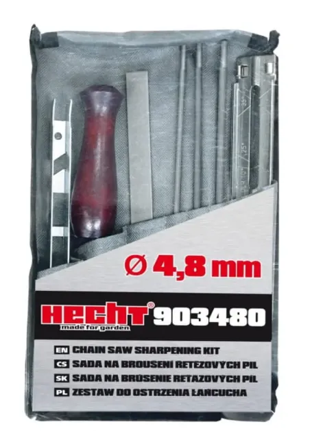 Przejdź do produktu Zestaw do ostrzenia łańcucha z pilnikiem 4,8 mm Hecht 903480