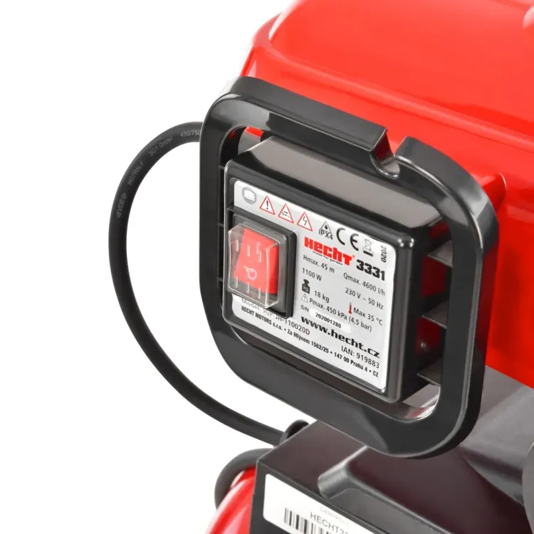 Hydrofor ogrodowy Hecht 3331 1100 W zbiornik 20 l, zdjęcie 2