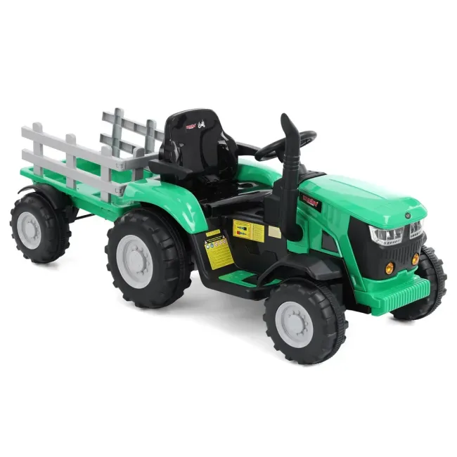 Przejdź do produktu Hecht 50825 GREEN traktor zabawkowy na akumulator 12V, bezpieczny i wytrzymały, idealny dla dzieci do zabawy w ogrodzie i na podwórku