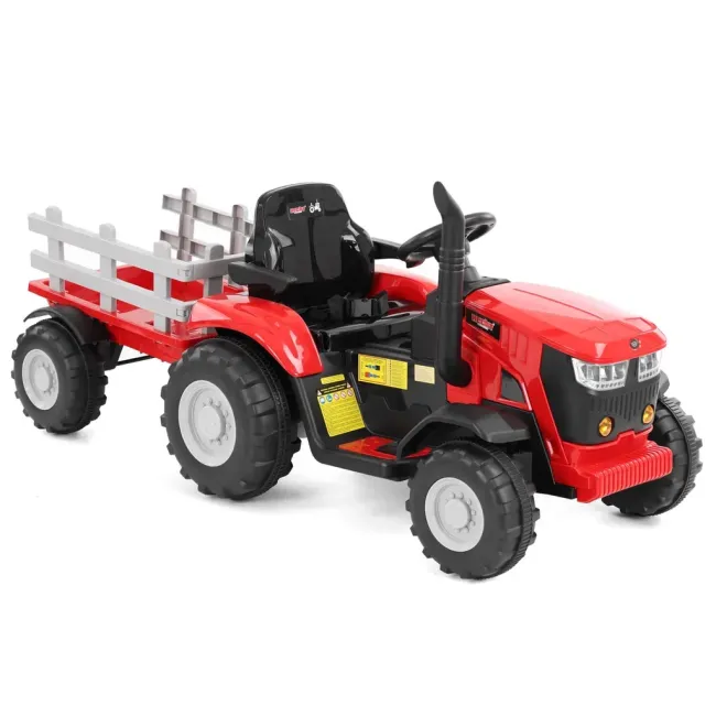 Przejdź do produktu Hecht 50825 RED traktor zabawkowy na akumulator 12V, bezpieczny i wytrzymały, idealny dla dzieci do zabawy w ogrodzie i na podwórku