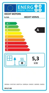Kominek stalowy Hecht Vervis 6-7 kW z przeszklonymi drzwiami, zdjęcie 6