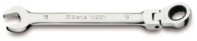 Przejdź do produktu Klucz płasko-oczkowy z przegubem 142SN 19mm Beta 00001420219