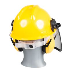 Kask z siatką i ochronnikami słuchu Cedrus DP85E VM85S EP106, zdjęcie 3