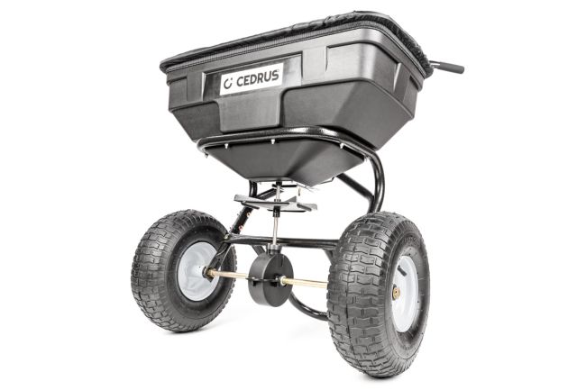 Przejdź do produktu Cedrus SP31515A rozsiewacz pchany ręczny 60L do nawozu, piasku, soli i materiałów sypkich, praktyczny, trwały i wygodny w ogrodzie i na działce