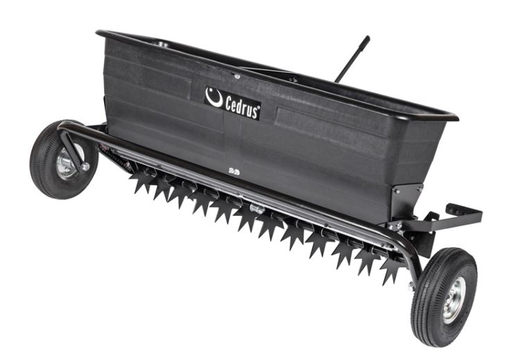 Aerator z siewnikiem do traktorka 103 cm 80 l Cedrus SP31519
