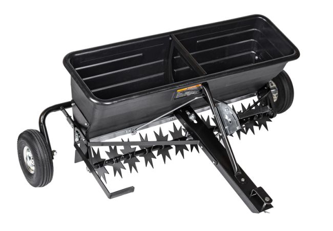 Przejdź do produktu Aerator z siewnikiem do traktorka Cedrus SP31519 103 cm 80 l