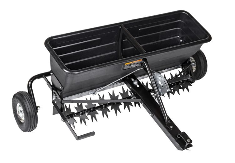 Aerator z siewnikiem do traktorka 103 cm 80 l Cedrus SP31519, zdjęcie 2