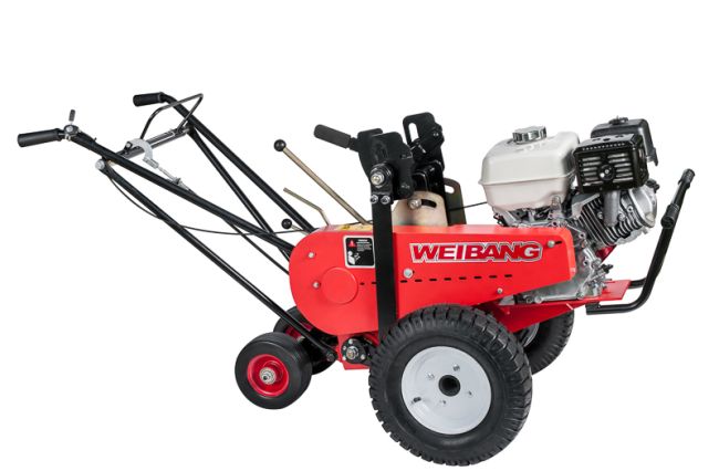 Przejdź do produktu Weibang WBSC409H wycinarka do darni 35 cm z silnikiem Honda, mocna i wydajna do prac w ogrodzie i przygotowania trawnika
