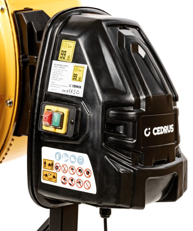 Betoniarka elektryczna Cedrus BT220 850 W bęben 220 l, zdjęcie 6