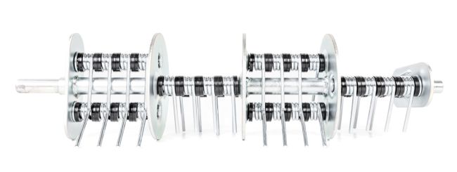 Przejdź do produktu Cedrus RWR03 wałek ze sprężynami do wertykulatora Cedrus CEDWR46L-R, rolka sprężynowa do napowietrzania trawnika