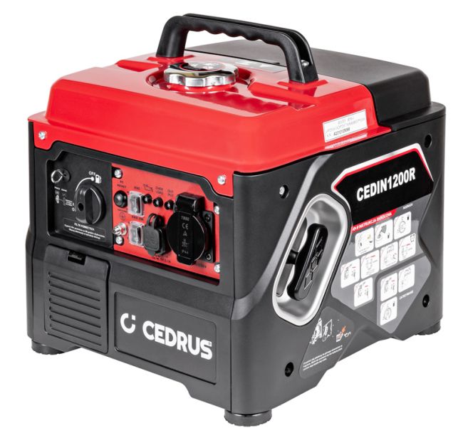 Przejdź do produktu Cedrus IN1200R CEDIN1200R agregat prądotwórczy generator inwerterowy jednofazowy 1200 W rato 56 cm³