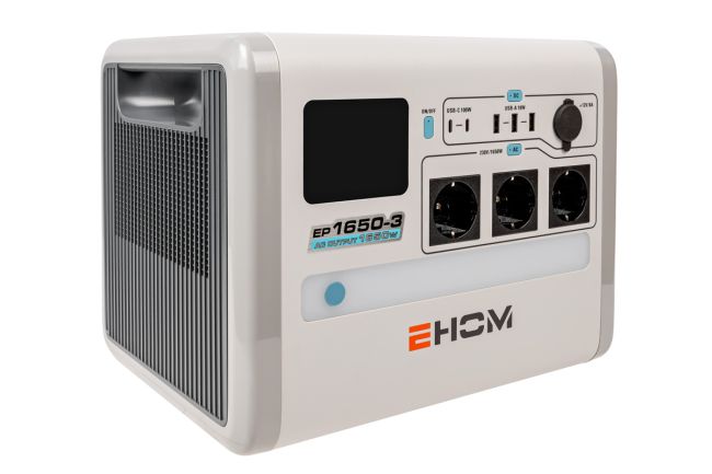 Przejdź do produktu Ehom Loncin EP1650-3 stacja zasilająca 1650 VA 3x230 V agregat Li-Ion 13kg