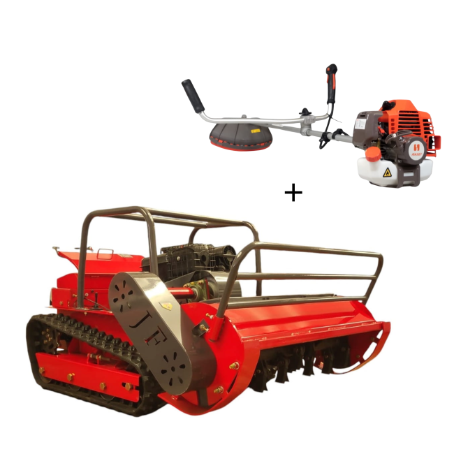 Przejdź do produktu Kosiarka zdalnie sterowana Mastercut JFRC100S 100 cm 13 KM + kosa spalinowa Kasei CG430-HB 2,1 KM – profesjonalny duet do terenów i zarośli