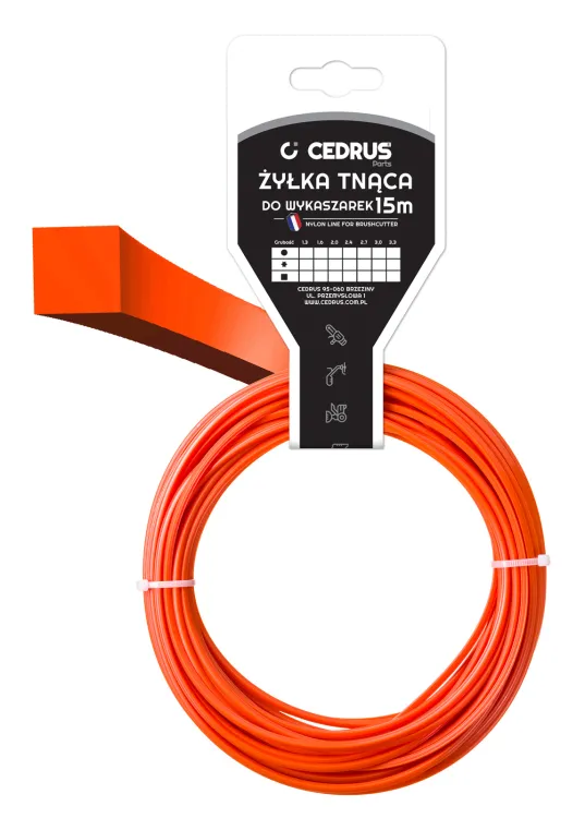 Żyłka tnąca Cedrus PIN005 2,7 mm 15 m kwadratowa