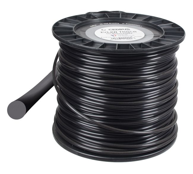 Przejdź do produktu Żyłka tnąca okrągła Cedrus FPRO09919 4,5 mm x 112 m, czarna