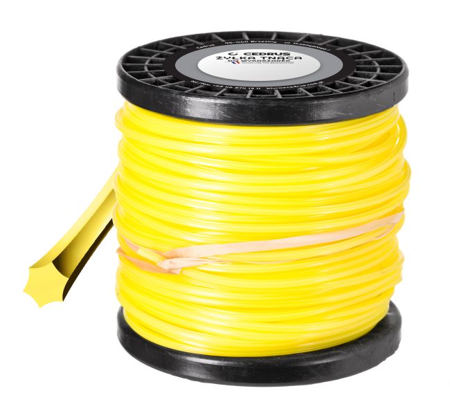 Przejdź do produktu Żyłka tnąca gwiazdka Cedrus DBPLCEDBD01/27HJ 3,3 mm x 45 m, żółta