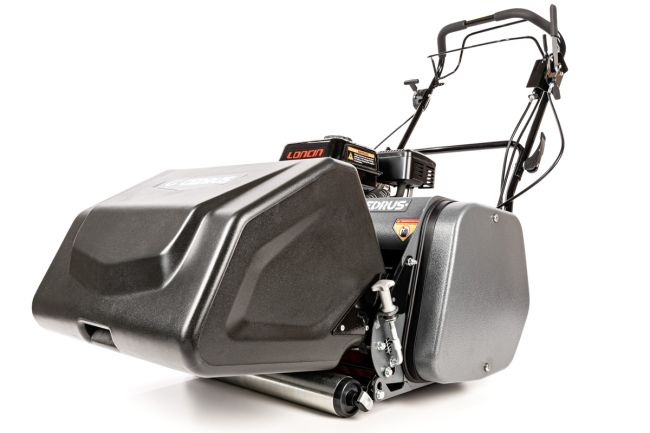Przejdź do produktu Kosiarka wrzecionowa spalinowa Cedrus SM42 CEDSM42 42 cm, Loncin 196 cm³, kosz 54 l