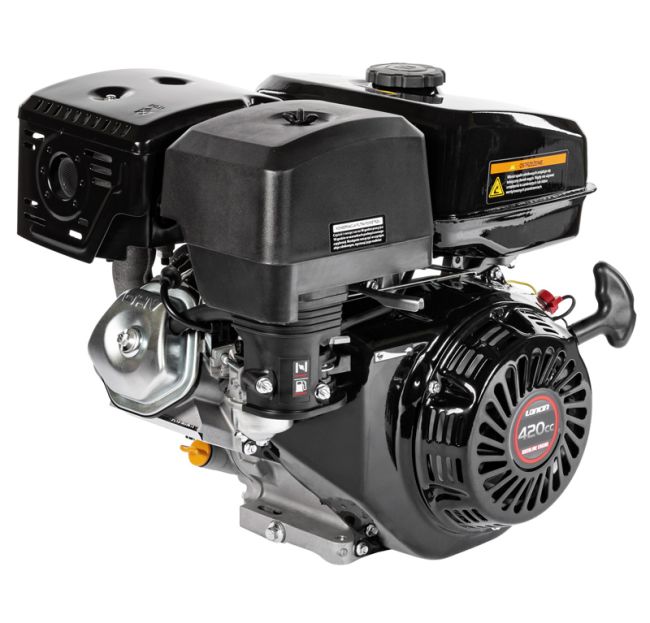 Przejdź do produktu Loncin G420F-A silnik wał poziomy walcowy typ A 25x60 mm 420 cm³ 9 kW filtr suchy rozrusznik ręczny