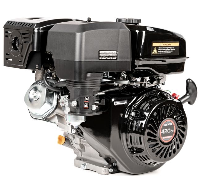 Przejdź do produktu Loncin G420F-L silnik wał poziomy typ L 22,2x110 mm 420 cm³ 9 kW filtr suchy rozrusznik ręczny