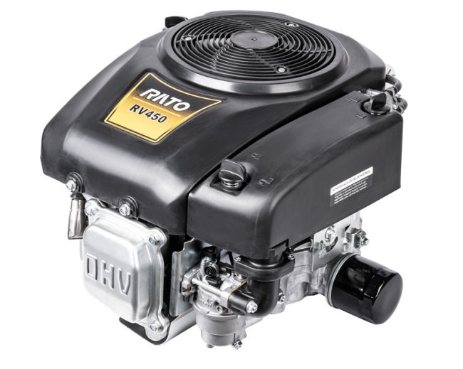 Przejdź do produktu Rato RV450D silnik wał pionowy 25,4x80 mm 449,4 cm³ 10,2 kW filtr suchy rozrusznik ręczny silnik jednocylindrowy benzynowy czterosuwowy górnozaworowy (OHV)