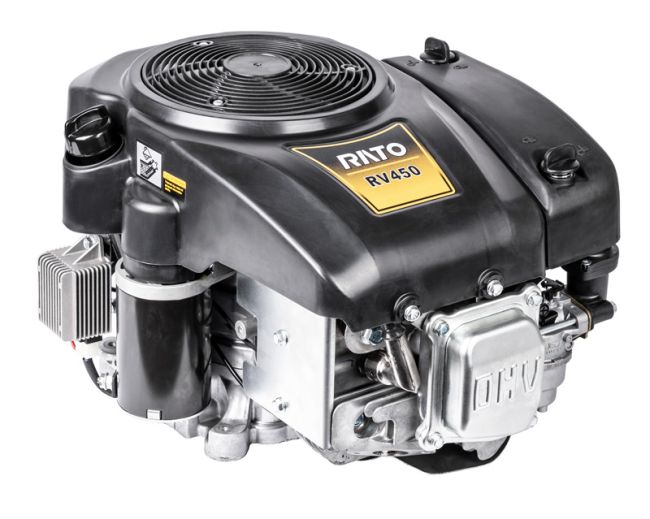Przejdź do produktu Rato RV450D silnik wał pionowy 25,4x80 mm 449,4 cm³ 10,2 kW filtr suchy rozrusznik ręczny silnik jednocylindrowy benzynowy czterosuwowy górnozaworowy (OHV)