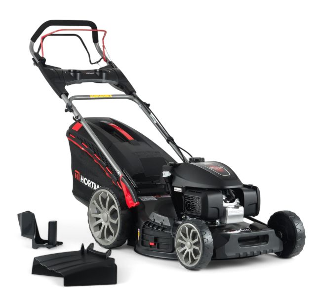 Przejdź do produktu Hortmasz HKS 553 NH kosiarka spalinowa z napędem 53 cm Honda GCV200 5.3 KM kosz 70 L duże, łożyskowane koła, centralna regulacja wysokości koszenia, 4 funkcje pracy, stalowa obudowa, metalowa przekładnia napędu