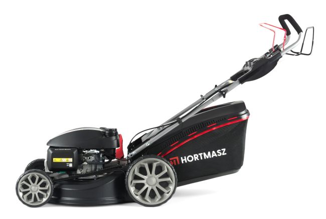 Przejdź do produktu Hortmasz HKS 553 NH kosiarka spalinowa z napędem 53 cm Honda GCV200 5.3 KM kosz 70 L duże, łożyskowane koła, centralna regulacja wysokości koszenia, 4 funkcje pracy, stalowa obudowa, metalowa przekładnia napędu