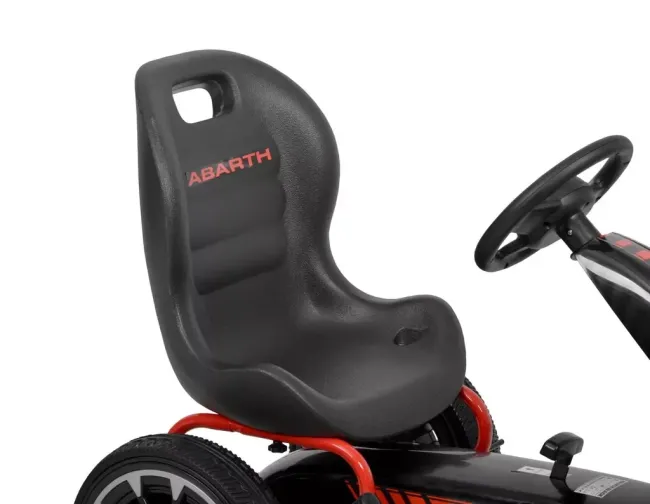 Przejdź do produktu Hecht ABARTH BLACK gokart na pedały czarny gumowe koła i hamulec ręczny, regulowane siedzisko, stabilna konstrukcja, idealny na prezent dla dzieci