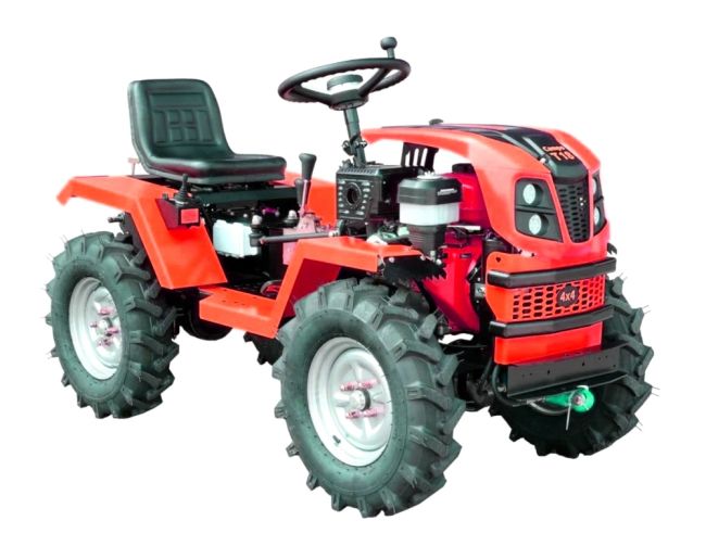Przejdź do produktu MasterCut MC1800G traktorek spalinowy Farmix 1800 Benzyna 18 KM 4x4 mocny mini traktor do prac rolniczych, ogrodowych i transportu materiałów na działce