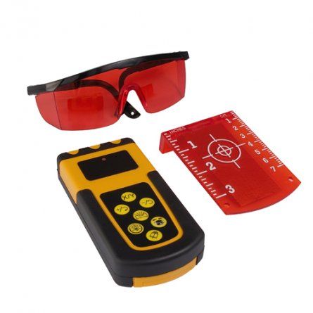 Przejdź do produktu Lamigo Spin 230 136041 niwelator rotacyjny laserowy, wyposażony w podświetlany ekran LCD + statyw ST140 + łata LTL35, ZESTAW