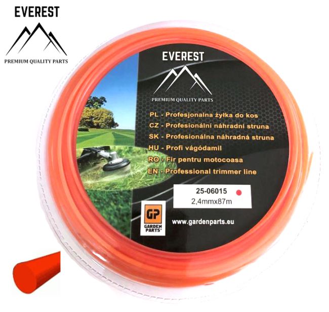 Przejdź do produktu ŻYŁKA TNĄCA OKRĄGŁA 2,4mm 87M EVEREST