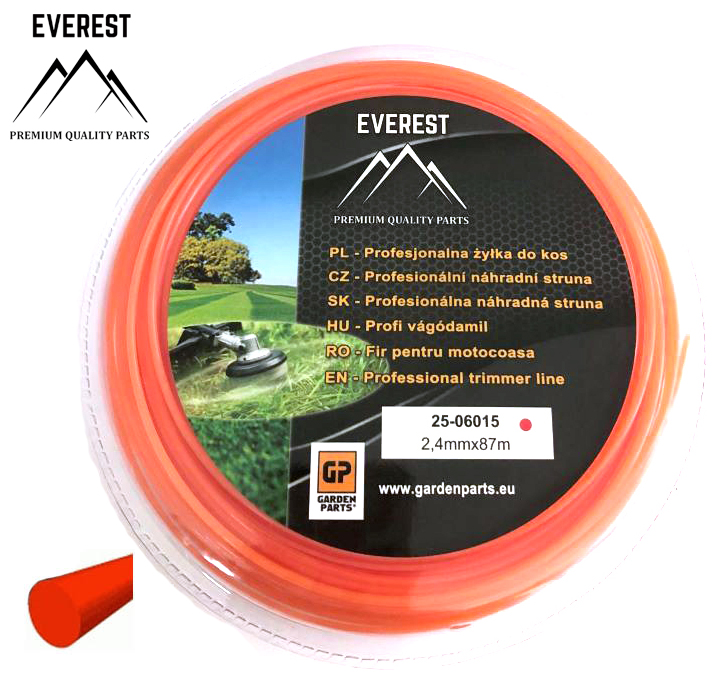 Żyłka tnąca okrągła 2,4 mm 87 m Everest