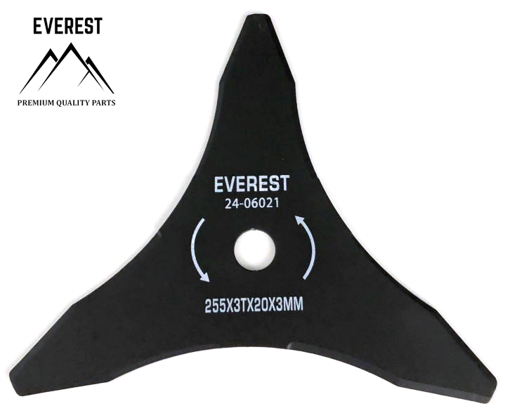 Tarcza tnąca do kosy 3 zęby 255 mm otwór 20 mm Everest