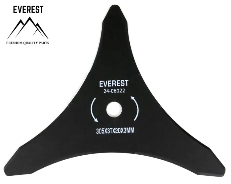 Tarcza tnąca do kosy 3 zęby 305 mm otwór 20 mm Everest