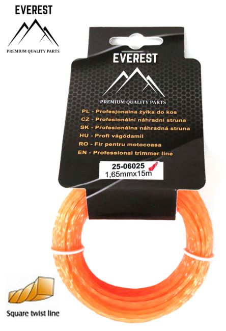 Przejdź do produktu ŻYŁKA TNĄCA TWIST 1,65mm 15M EVEREST