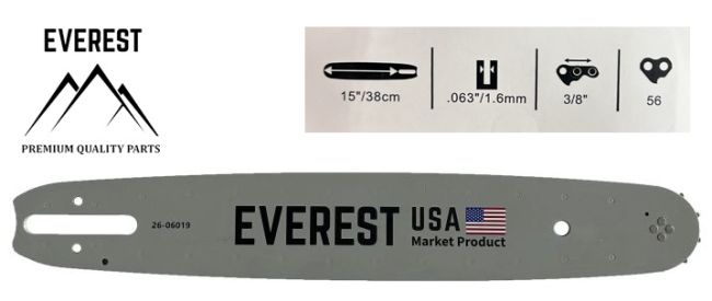 Przejdź do produktu PROWADNICA 15" 3/8 1,6mm 56ogn. EVEREST