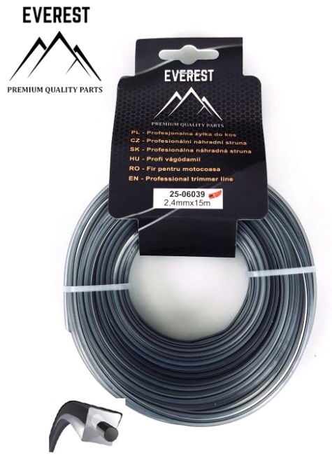 Przejdź do produktu ŻYŁKA TNĄCA DUAL POWER LINE 2,4mm 15M EVEREST
