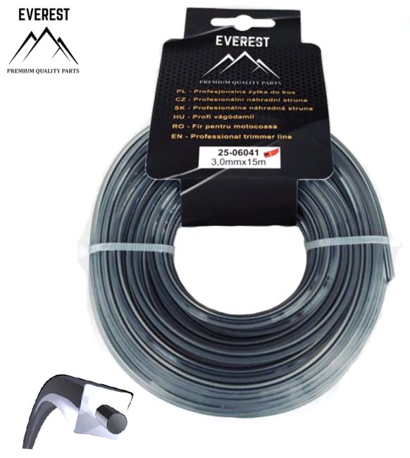 Przejdź do produktu ŻYŁKA TNĄCA DUAL POWER LINE 3,00mm 15M EVEREST