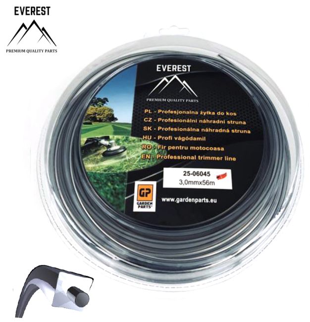 Przejdź do produktu ŻYŁKA TNĄCA DUAL POWER LINE 3,00mm 56M EVEREST