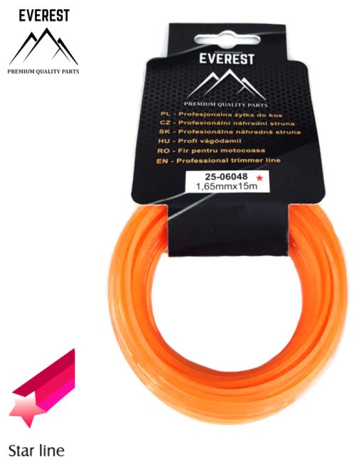 Przejdź do produktu ŻYŁKA TNĄCA GWIAZDKA 1,65mm 15M EVEREST