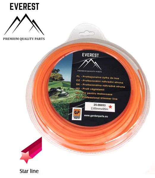 Przejdź do produktu ŻYŁKA TNĄCA GWIAZDKA 2,65mm 95M EVEREST