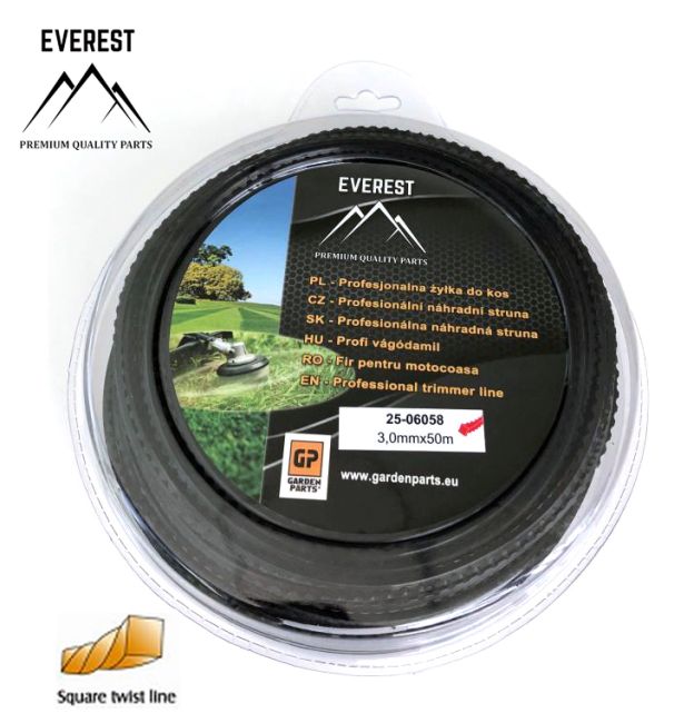 Przejdź do produktu ŻYŁKA TNĄCA SAW LINE 3,0mm 50m EVEREST