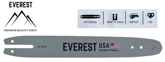 Przejdź do produktu PROWADNICA 14" 3/8LP 1,1mm 50ogn. EVEREST