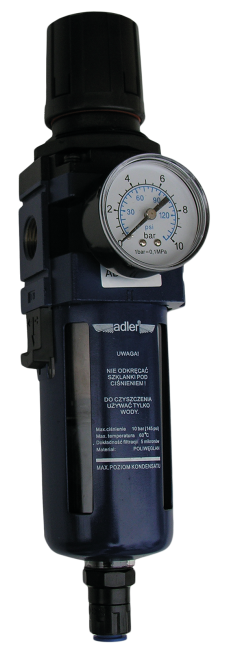 Przejdź do produktu Filtr-reduktor 1/2" z automatycznym zaworem spustowym AD-4005FR