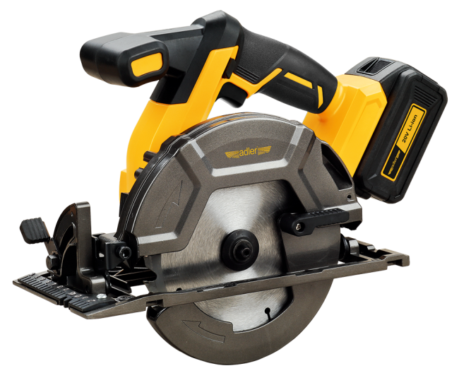 Przejdź do produktu Akumulatorowa piła tarczowa 165mm w zestawie z akumulatorem i ładowarką AKU-5000P/20V-4Ah