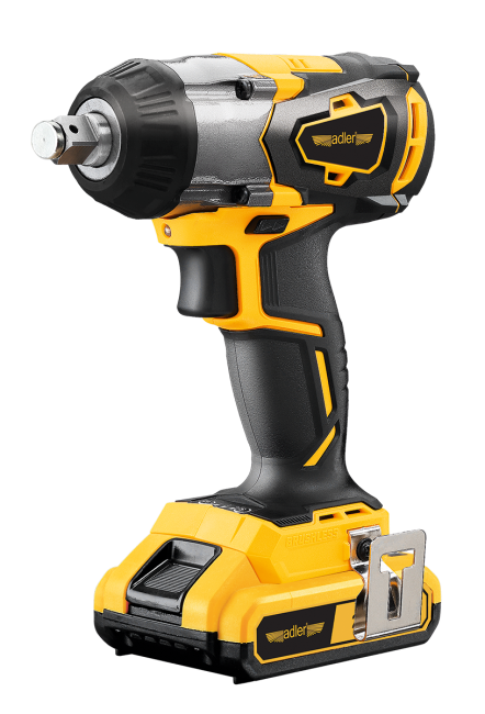 Przejdź do produktu Akumulatorowy klucz udarowy 1/2" 350Nm w zestawie z akumulatorem i ładowarką AKU-350K/20V-2Ah