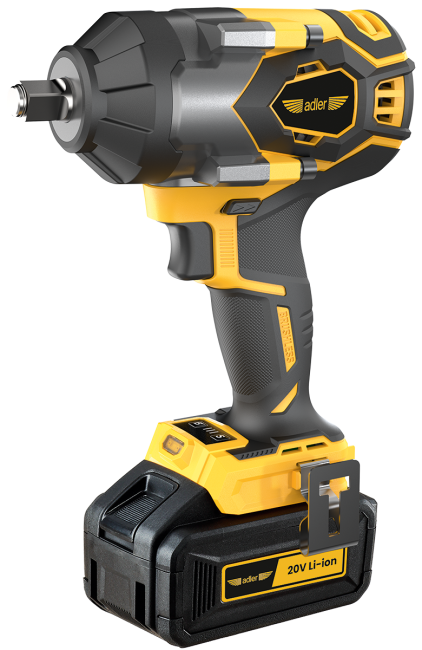 Przejdź do produktu 3410.7 AKU-900K klucz udarowy 20V, 1/2", 900 Nm, w zestawie z akumulatorem 4 Ah i ładowarką, sprawdzi się w warsztatach samochodowych, przy serwisie pojazdów, montażu konstrukcji oraz pracach w garażu i gospodarstwie