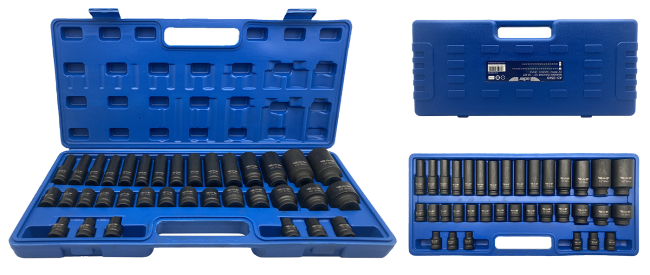 Przejdź do produktu Zestaw nasadki udarowe Cr-Mo krótkie długie 1/2" 35szt AD-35KD