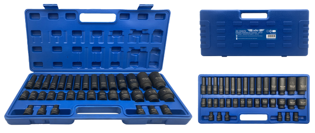 Przejdź do produktu Zestaw nasadki udarowe 12-kątne Cr-Mo krótkie długie 1/2" 35szt AD-35KD/12 NOWOŚĆ