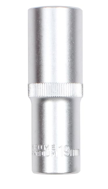 Przejdź do produktu Nasadka długa Cr-V 1/2" 19mm